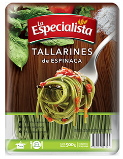 tallarines de espinaca